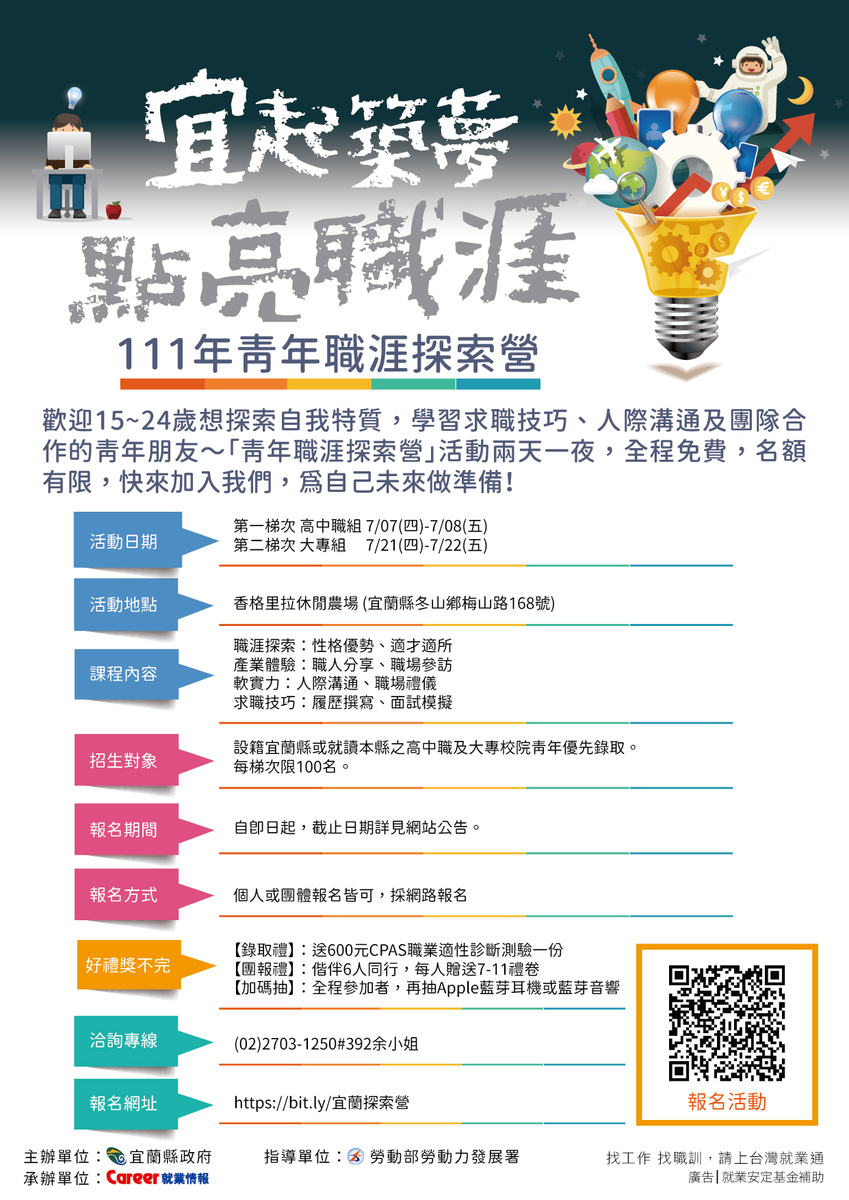 宜蘭縣政府111年青年職涯探索營圖片