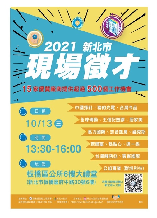 2021新北市現場徵才活動1013圖片