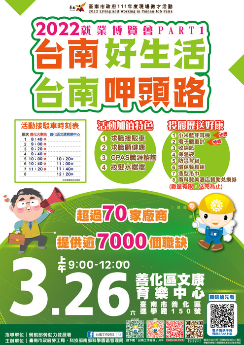 2022「台南好生活 台南呷頭路」Part1就業博覽會圖片