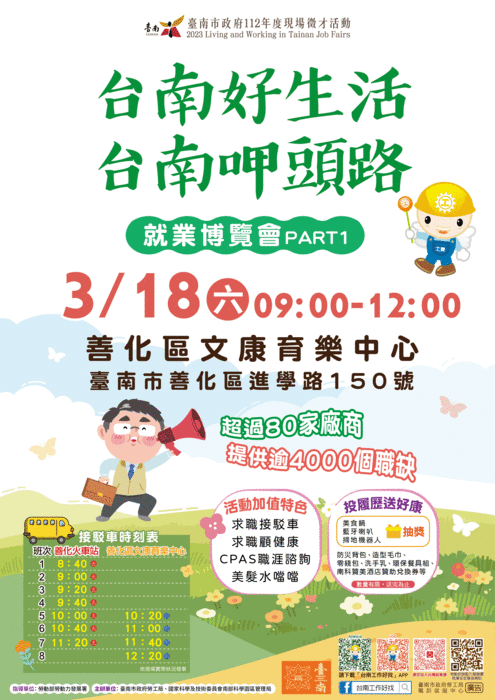 2023「台南好生活 台南呷頭路」第1場大型就業博覽會圖片