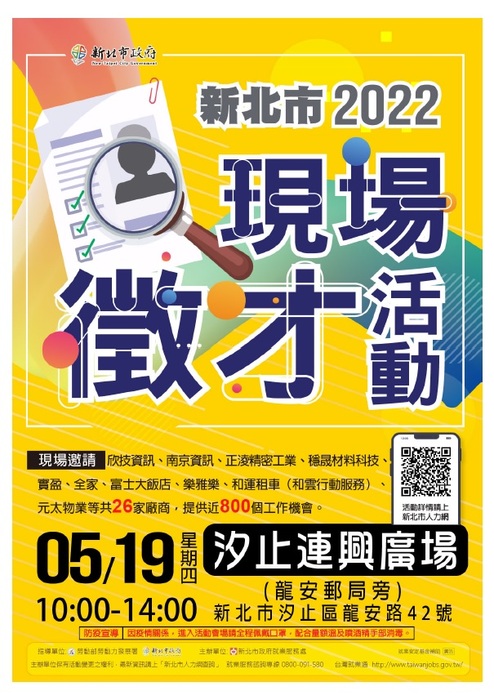 0519「2022新北市現場徵才活動」圖片