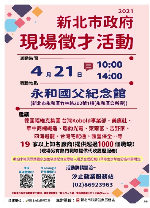 2021新北市現場徵才活動圖片
