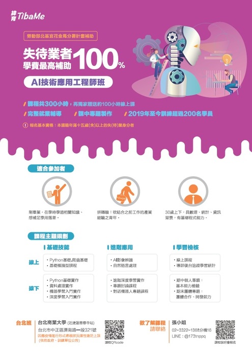 AI技術應用工程師-2021圖片