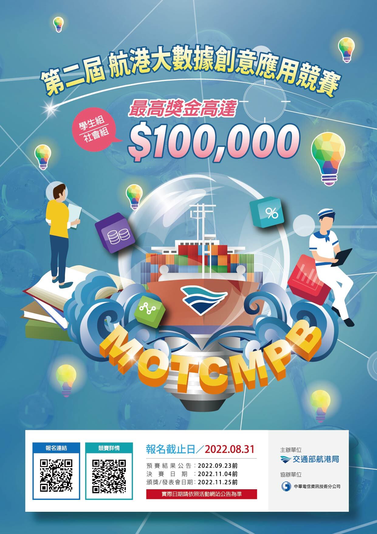 交通部航港局第二屆航港大數據創意應用競賽競賽海報