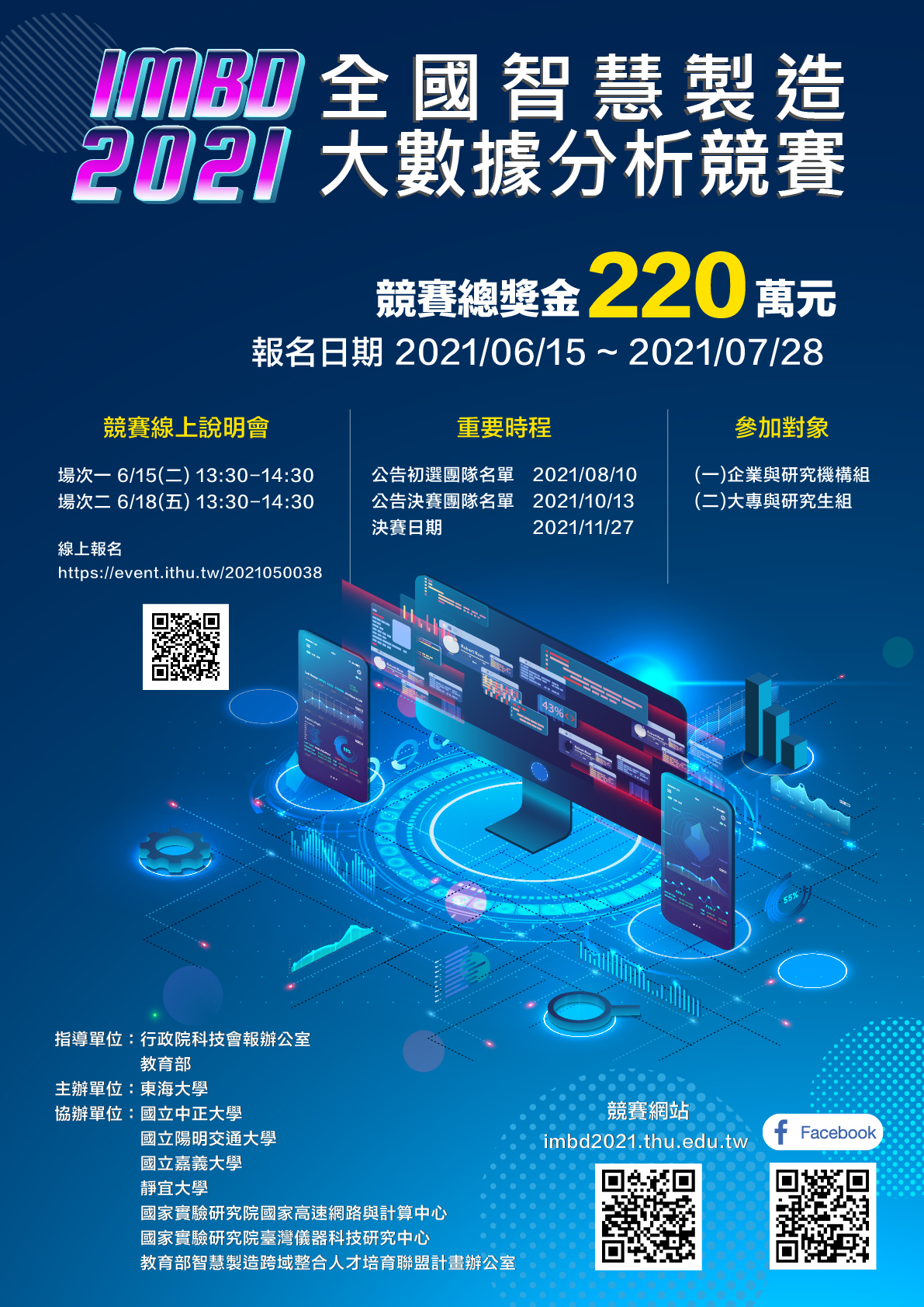 2021全國智慧製造大數據分析競賽海報