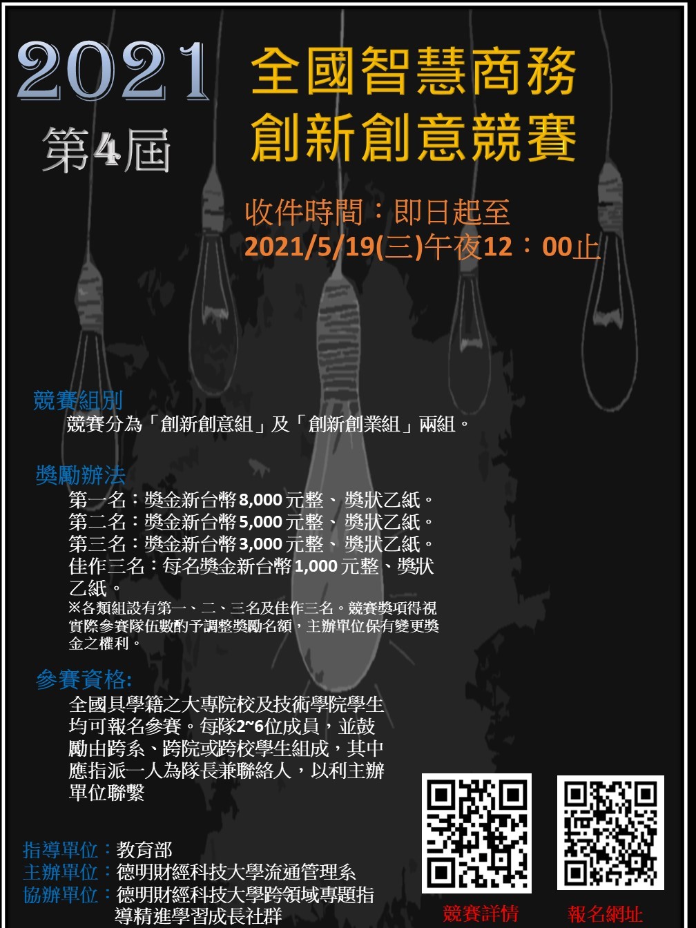 2021年第四屆全國智慧商務創新創意競賽活動海報